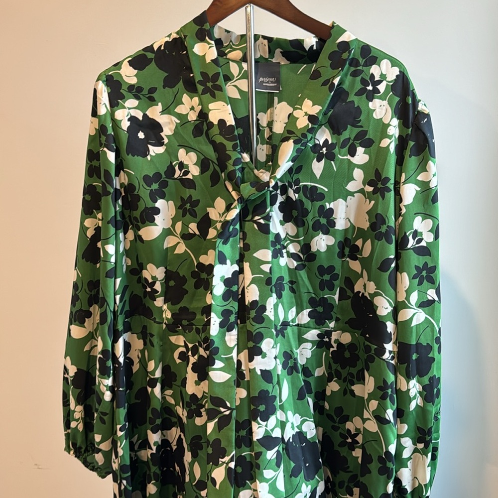 Marina Rinaldi (Persona) size 27 printed twill dress - Picture 4 of 7